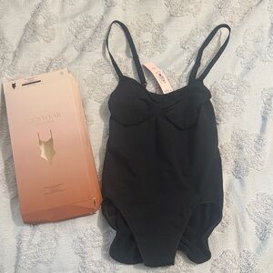 Victoria's Secret Black Shapewear Bodysuit